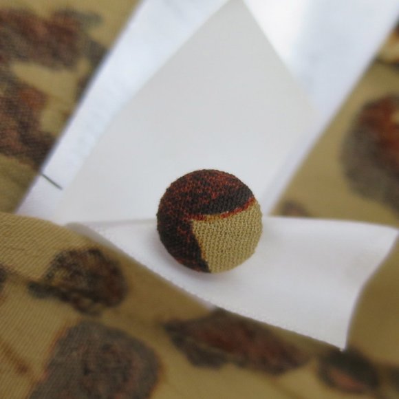 Gap Leopard Print Wrap Midi Dress Size 8 - Picture 9 of 9